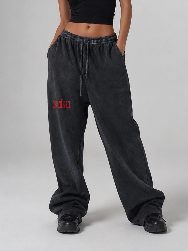 Suku Women’s Vintage Washed Waist Pants