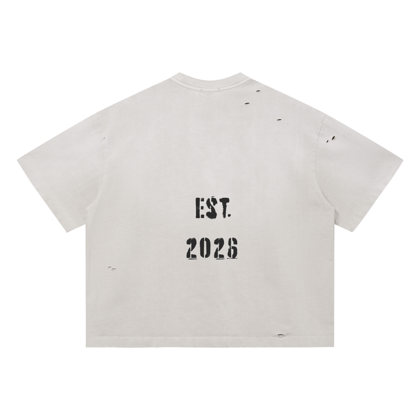 SUKU Think Outside The Box Vintage Washed Distressed Boxy Oversized T-Shirt