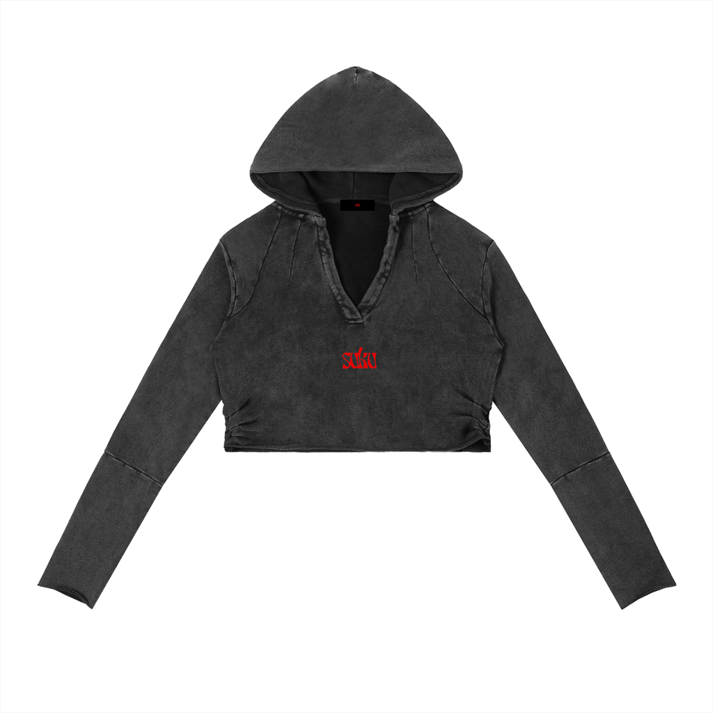 Suku Women’s NOT GOT FOR EVERYONE Vintage Washed Raw Edge Hoodie