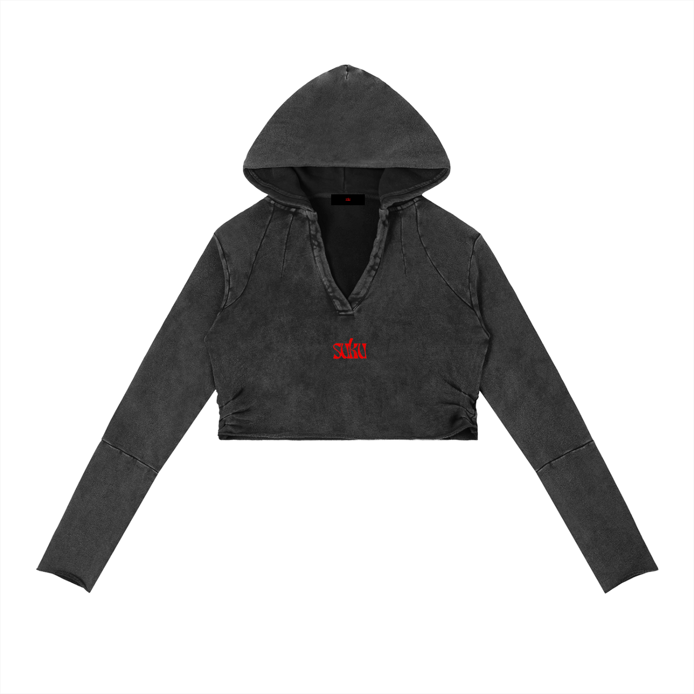 Suku Women’s NOT GOT FOR EVERYONE Vintage Washed Raw Edge Hoodie