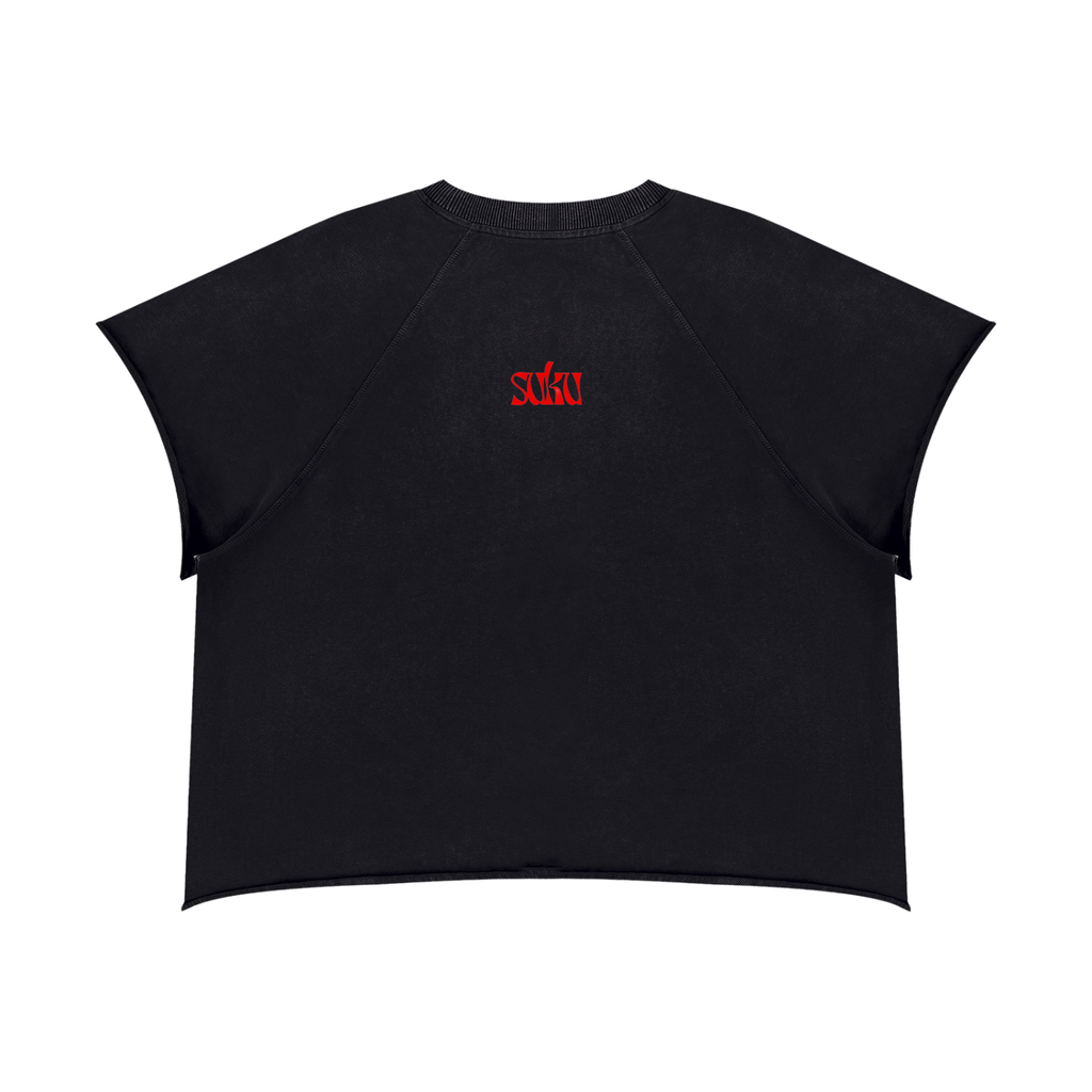 Vintage Wash Raw Edge Boxy T-Shirt