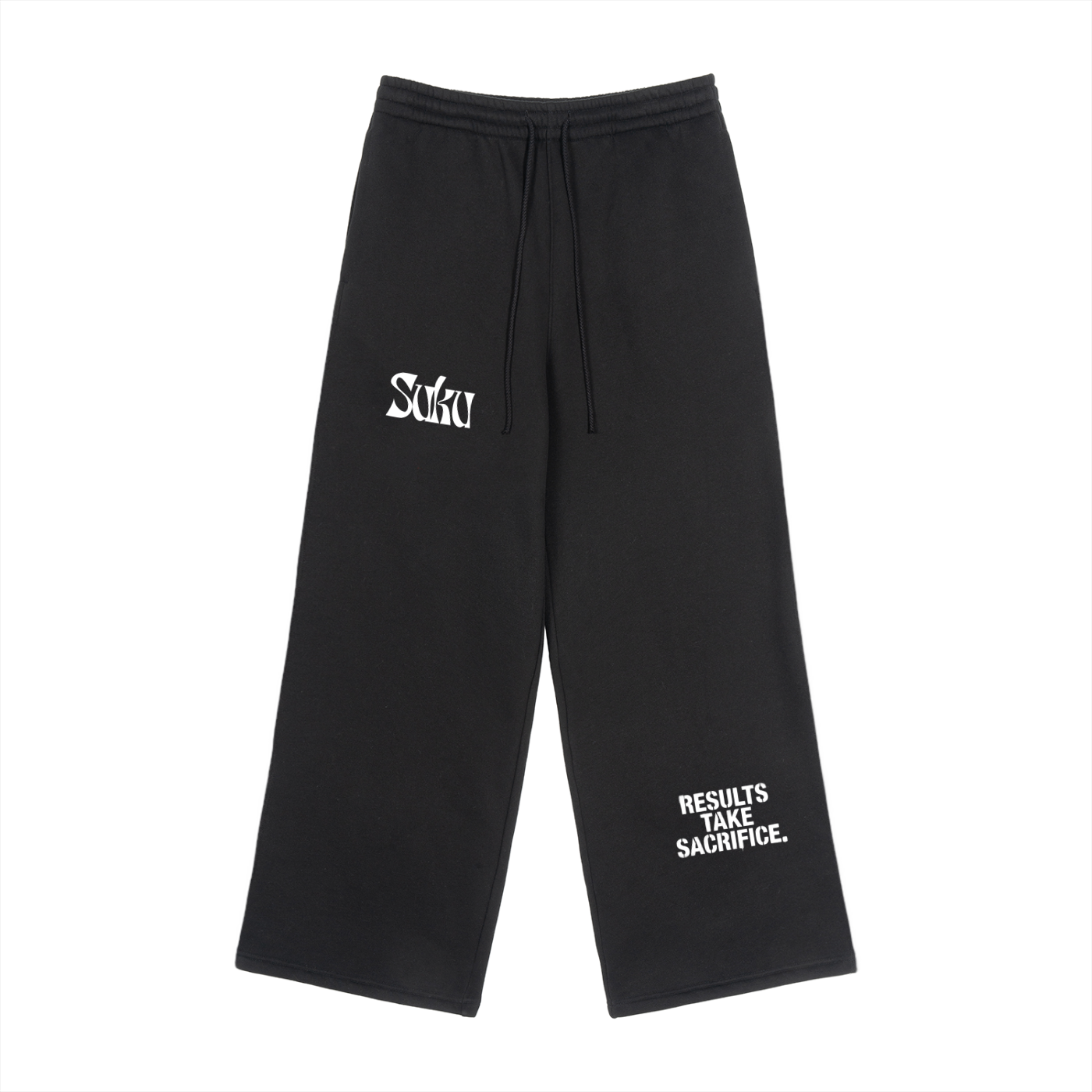 SUKU Fleece Drawstring Straight-Leg Sweatpants
