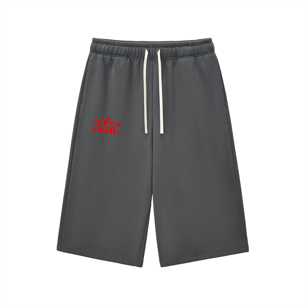 SUKU Relaxed Drawstring Three-quarter Sweatpants