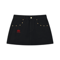 Women's Studded Denim Mini Skirt