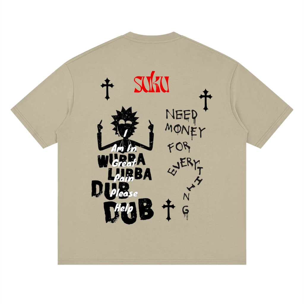 Suku Streetwear Loose Drop Shoulder T-Shirt