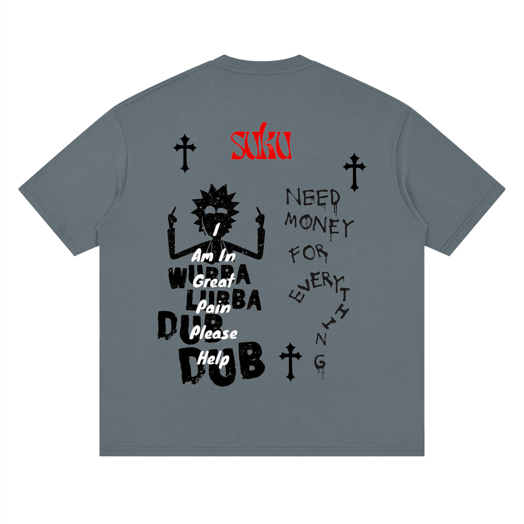 Suku Streetwear Loose Drop Shoulder T-Shirt