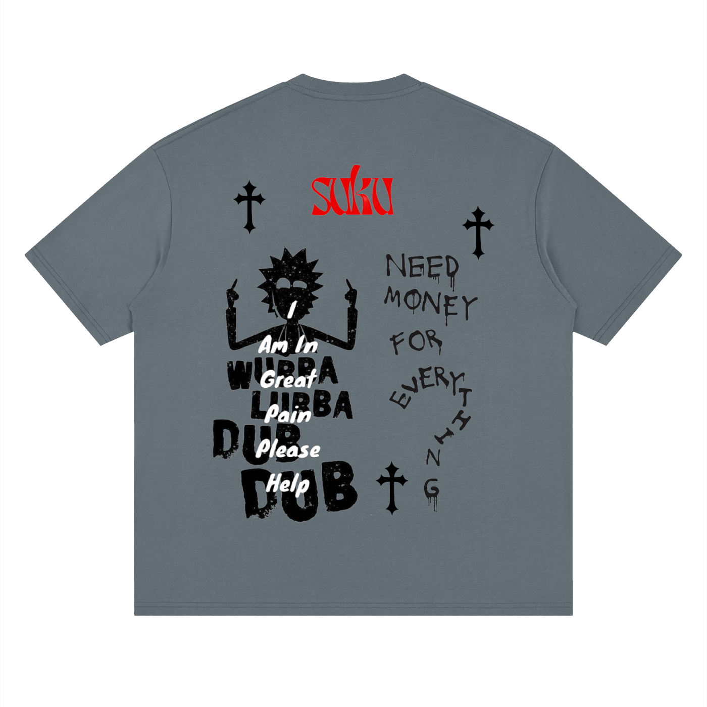 Suku Streetwear Loose Drop Shoulder T-Shirt