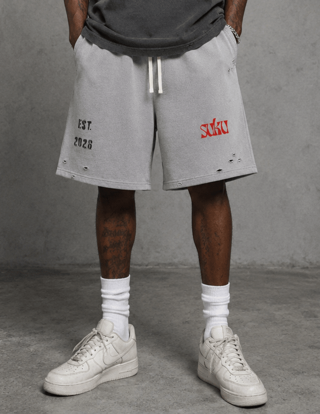 Sun Fade Distressed Shorts - Suku