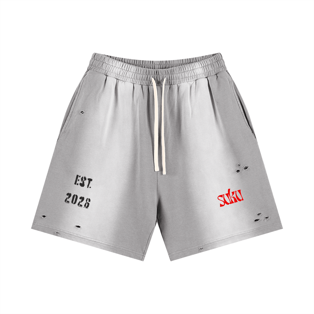Sun Fade Distressed Shorts - Suku