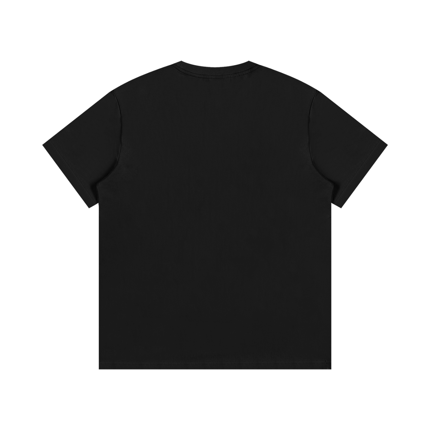 White Suku Essential Cotton T-Shirt with bold red logo on chest, oversized crew neck, soft premium cotton, relaxed streetwear style.