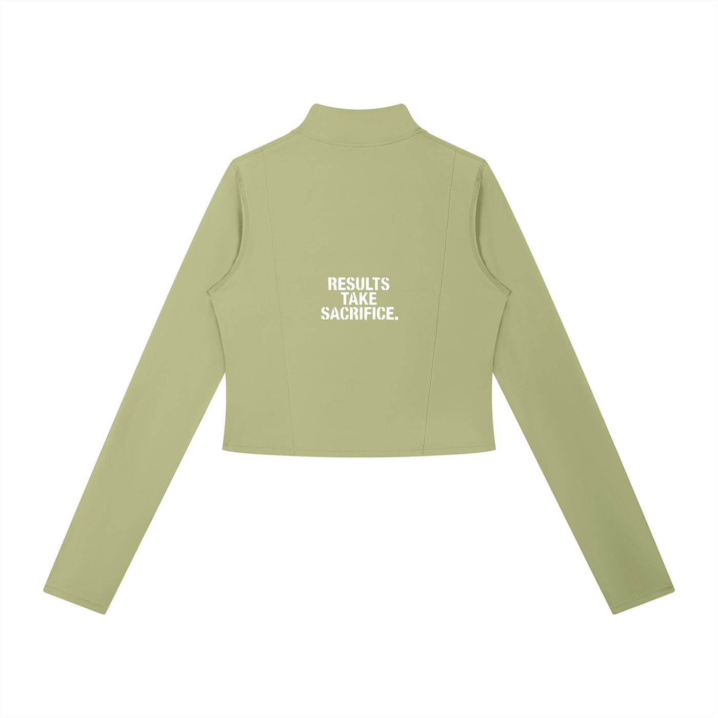 Green women's full-zip sports jacket by Suku, shown on a hanger with a front view and lightweight fabric.