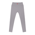 Women’s high-rise ankle-length leggings by Suku, showing a close-up of the black stretchy fabric and comfortable fit.
