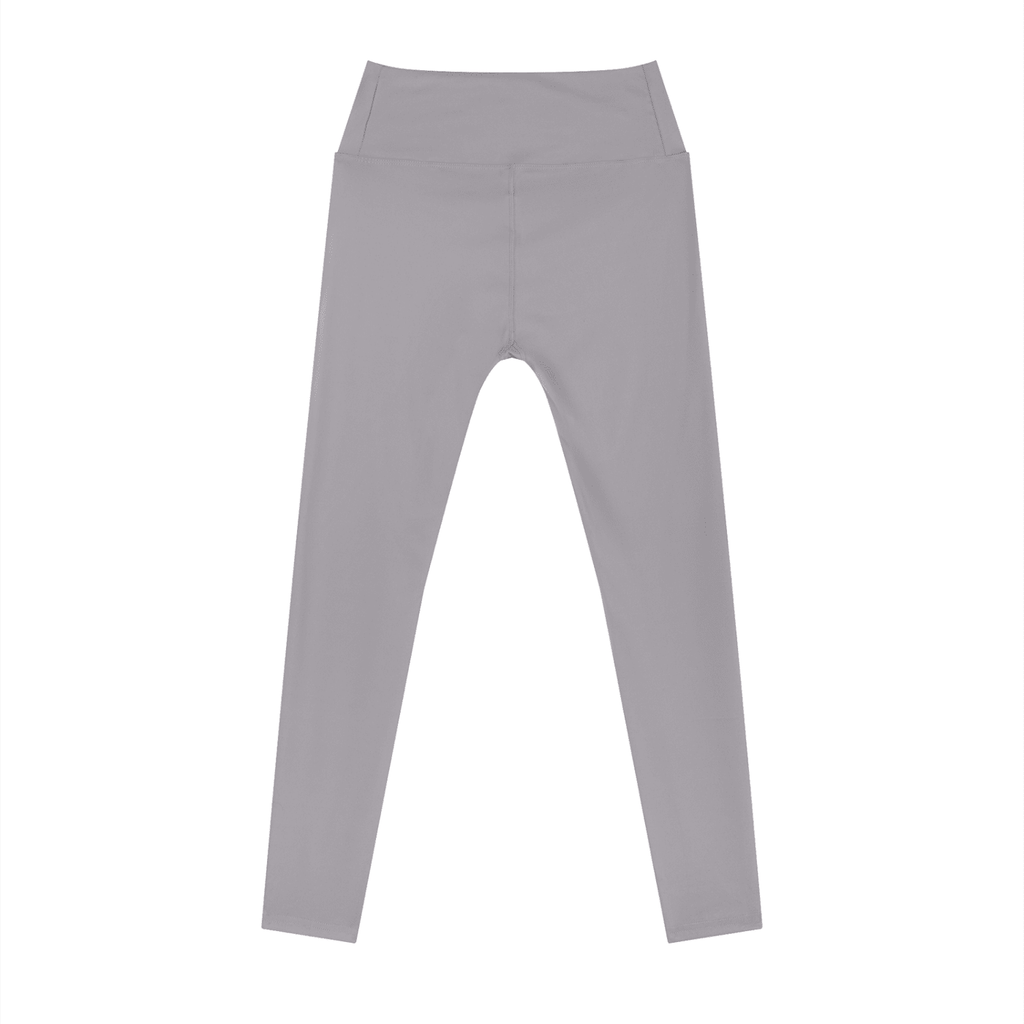 Back view of women's high-rise ankle-length leggings by Suku, showing fitted elastic waistband and sleek stretch fabric.