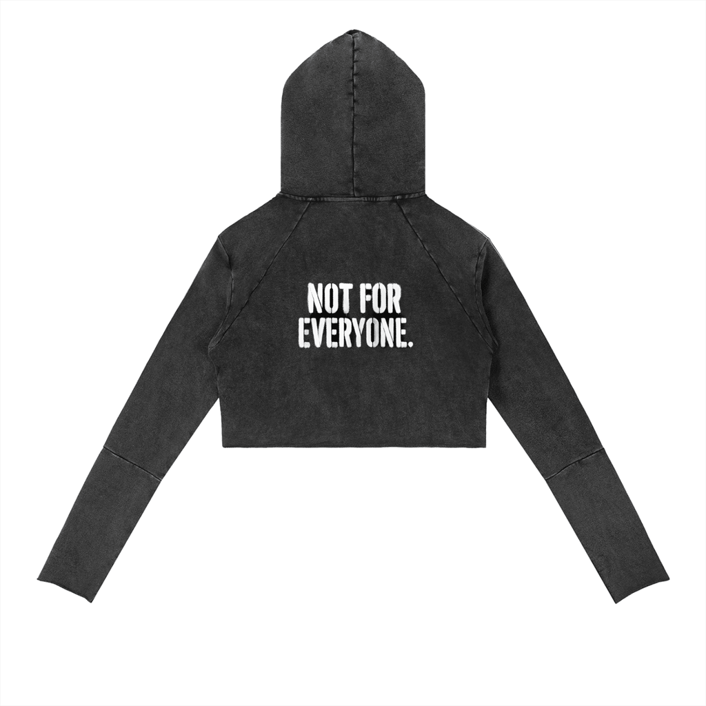 Women's vintage washed raw edge hoodie by Suku, showcasing distressed fabric and relaxed fit in a limited edition design.