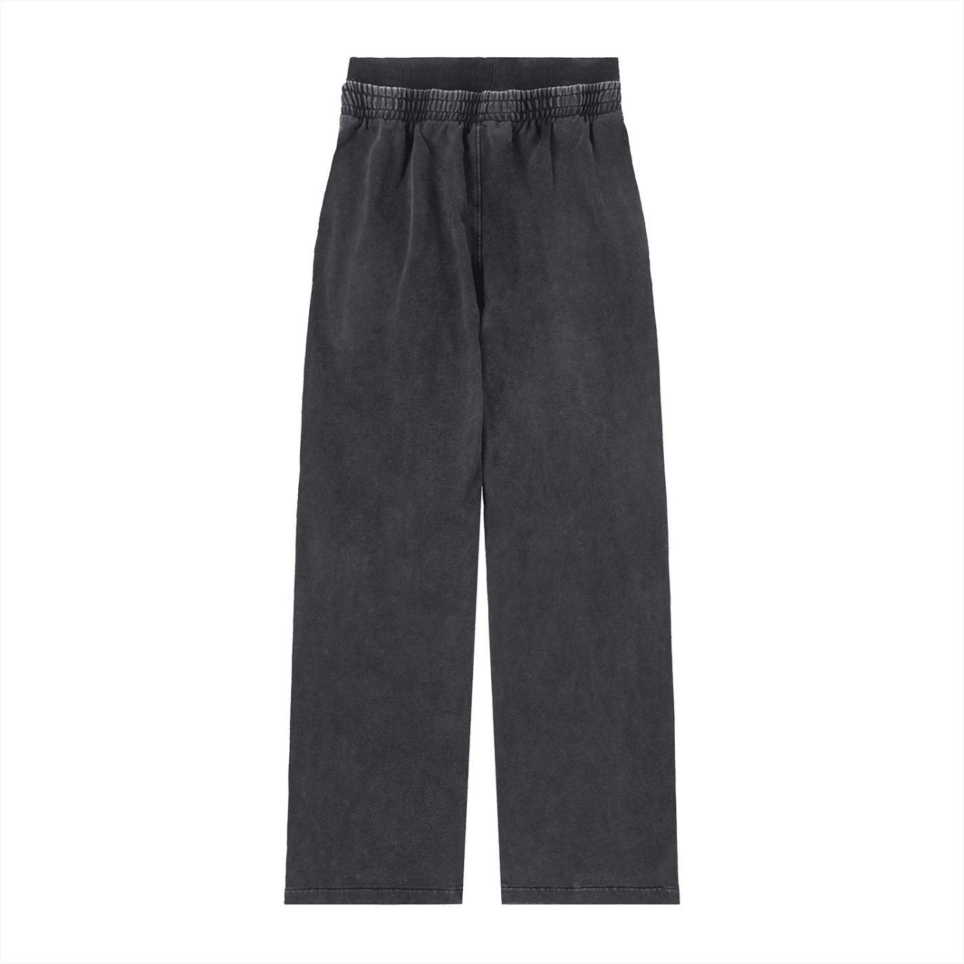 Back view of Suku women's vintage washed waist pants showing relaxed fit and faded denim texture.