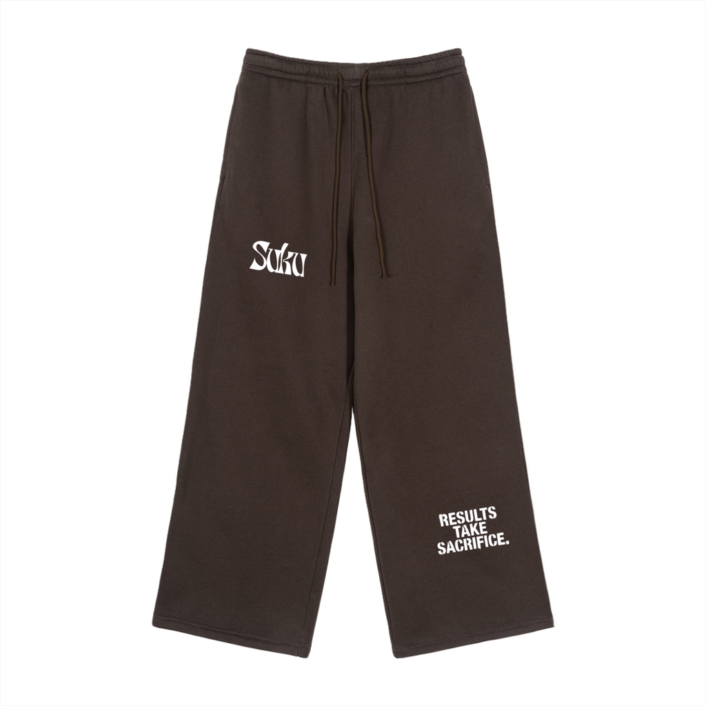 SUKU Fleece Drawstring Straight-Leg Sweatpants