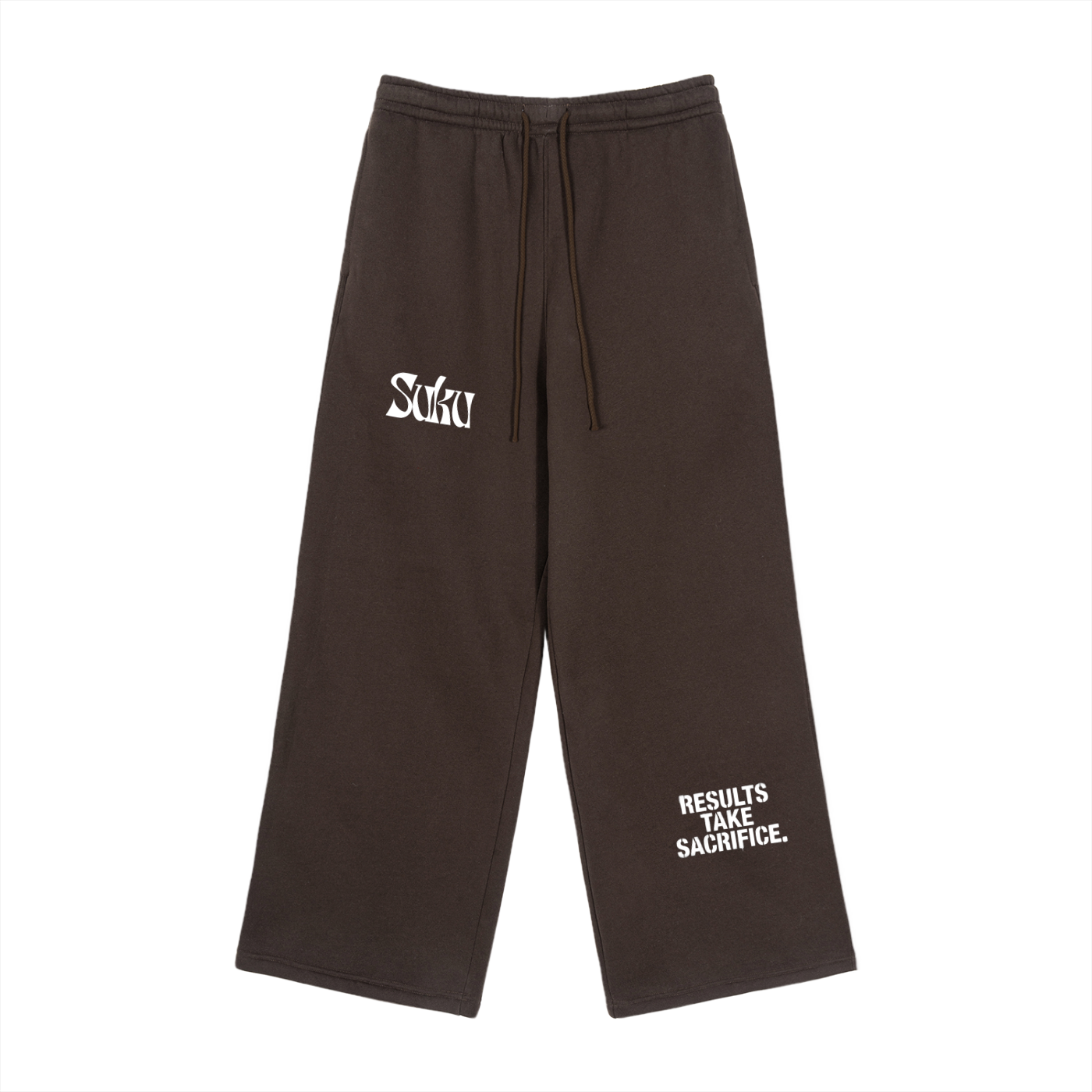 SUKU Fleece Drawstring Straight-Leg Sweatpants