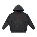 SUKU Not For Everyone Snow Washed Distressed Panel Pocket Hoodie