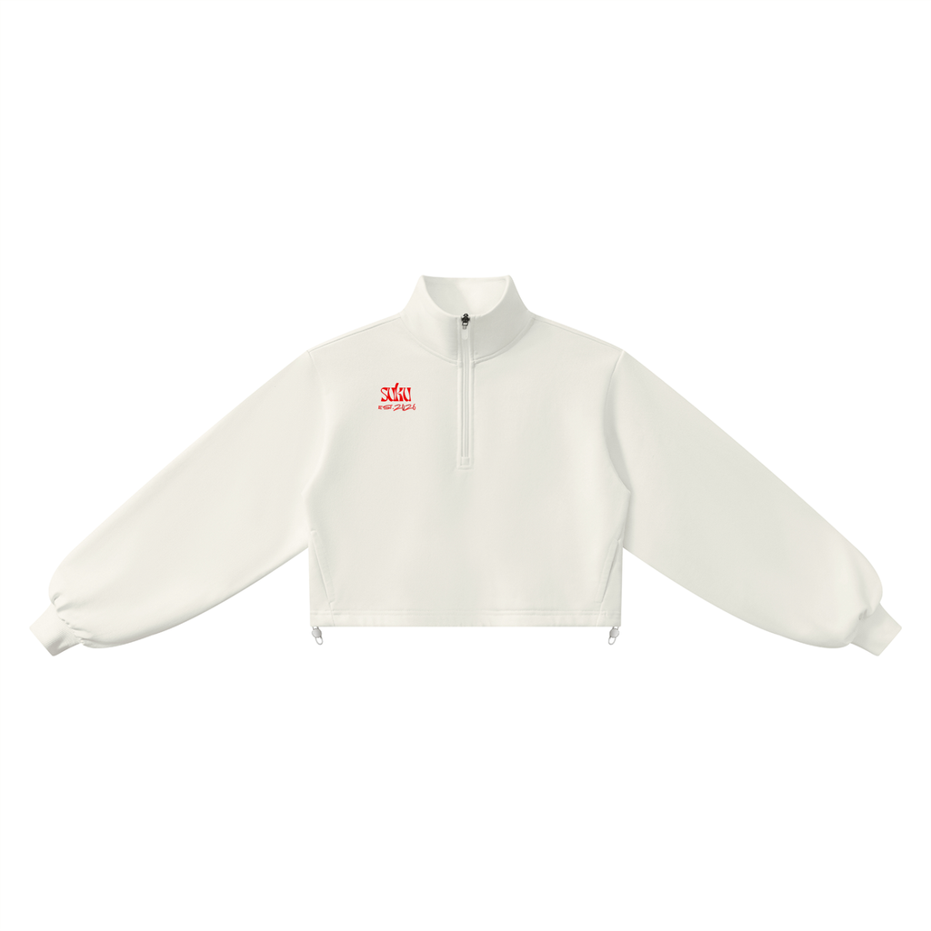 Women’s Mock-Neck Quarter-Zip Sweatshirt