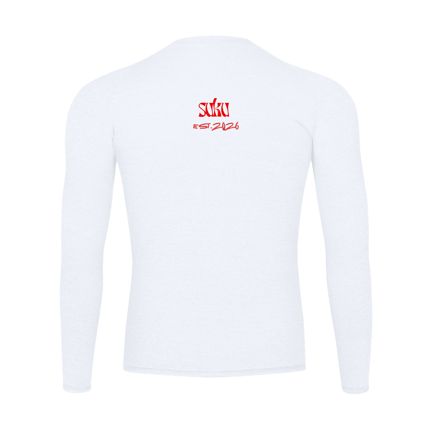 Suku Performance Long Sleeve T-Shirt in black, fitted athletic top with moisture-wicking fabric for active wear.