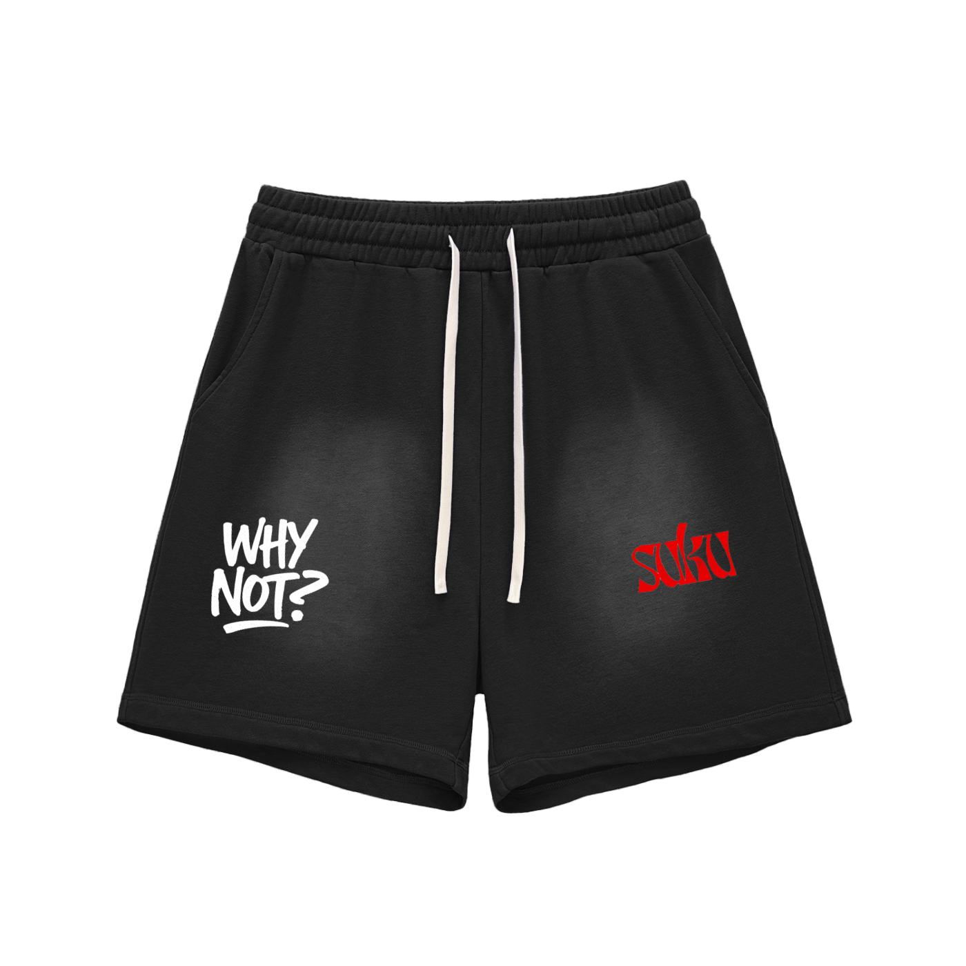 SUKU Sun Fade Raw Edge Cotton Shorts