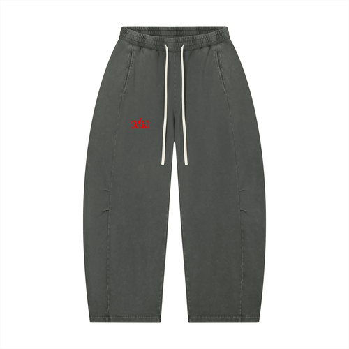 SUKU Mineral Wash Barrel Leg Pants - Suku