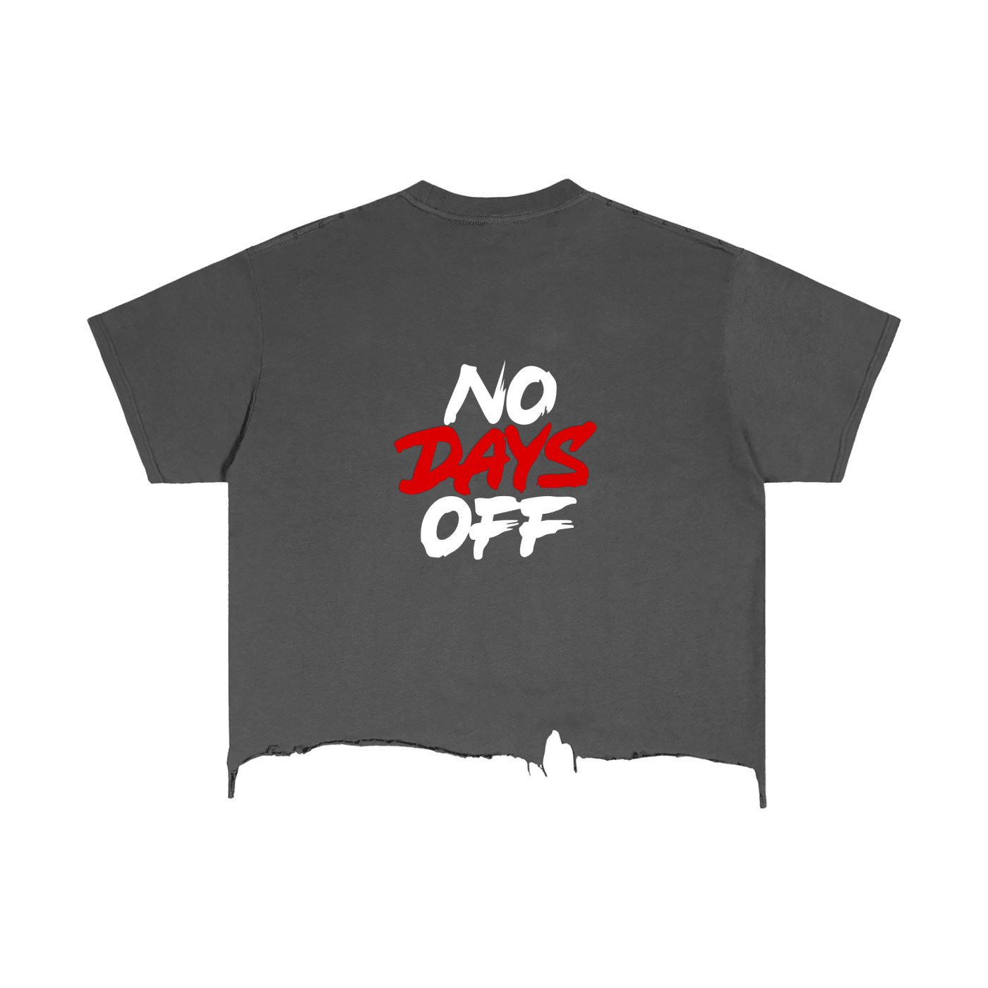 Suku vintage wash boxy T-shirt with distressed hem, soft fabric, casual fit, and worn-in style for a relaxed look.