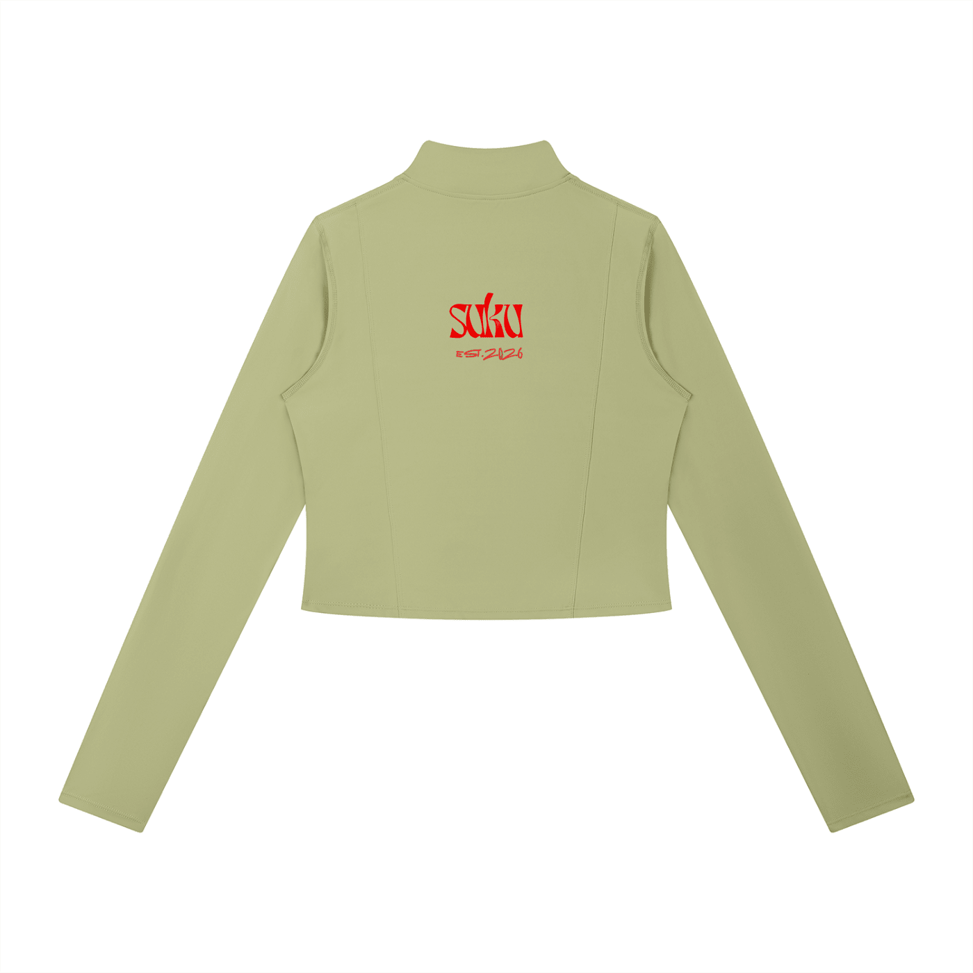 Suku women's full-zip sports jacket in lightweight fabric, featuring a high collar and athletic fit for active wear.