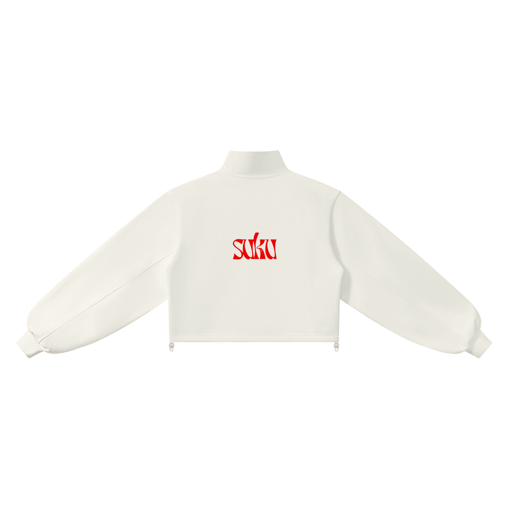 Women’s Mock-Neck Quarter-Zip Sweatshirt - Suku