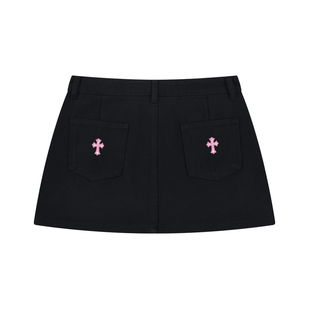 Women's Studded Denim Mini Skirt - Suku
